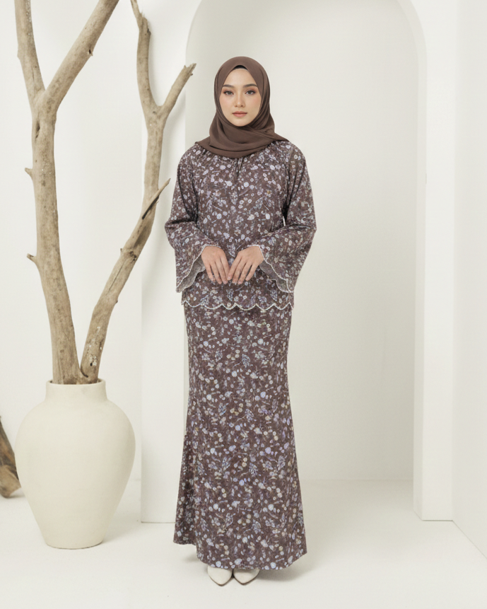 IVY KURUNG MODEN (BROWN)