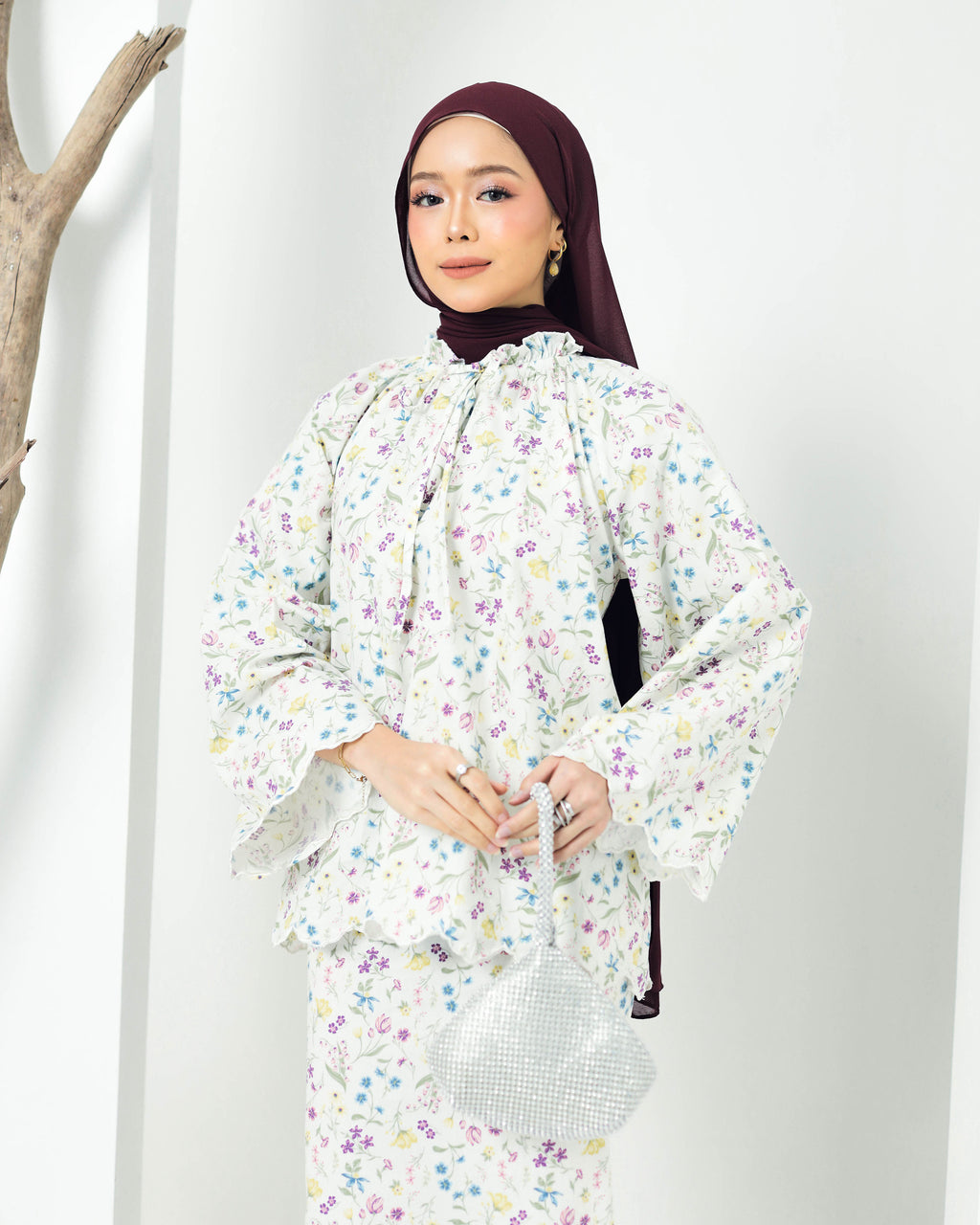 IVY KURUNG MODEN (WHITE)